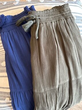 Sonoma Blue and Olive Midi Skirts - Pack of 2